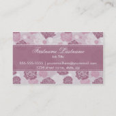 Moderne Elegance Floral Rozen Visitekaartjes (Achterkant)