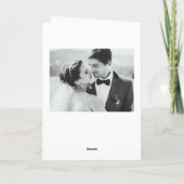 Moderne Elegance Gold Typography Wedding Bedankkaart (Achterkant)