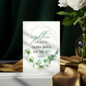 Moderne elegant 18e verjaardag | Girly greenery Kaart