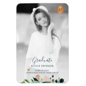 Moderne elegant afstuderen fotobedekking magneet (Verticaal)