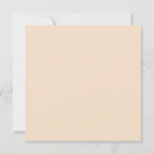 Moderne Elegant Beige White Flowers personaliseren Save The Date (Achterkant)