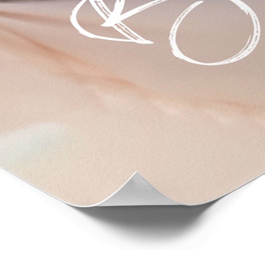 Moderne Elegant Besties Foto voor Beste Vrienden Poster (Hoek)