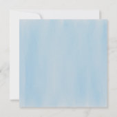 Moderne Elegant Blue Crab Waterverf Hartelijk dank Bedankkaart (Achterkant)