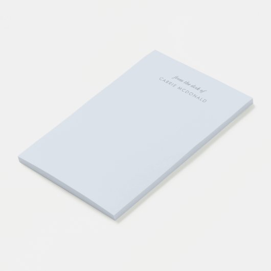 Moderne Elegant Blue Custom Post-it Notes (Schuin)