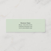 Moderne Elegant Blue Faux Gold Interior Designer Mini Visitekaartje (Achterkant)