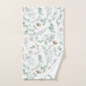 Moderne Elegant Botanische Eucalyptuskeukenset Bad Handdoek (Handdoek)