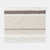 Moderne Elegant Brown Beige Color Harmony Fleece Deken (Voorkant (Horizontaal))