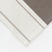 Moderne Elegant Brown Beige Color Harmony Fleece Deken (Hoek)