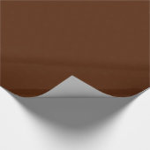 Moderne elegant Brown Cadeaupapier (Hoek)