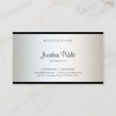 Moderne Elegant Calligraphy Script Creative Plain Visitekaartje (Achterkant)