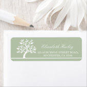Moderne Elegant Classy Tree Address Label Sjablone (Insitu)