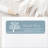 Moderne Elegant Classy Tree Address Label Sjablone (Insitu)