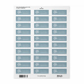 Moderne Elegant Classy Tree Address Label Sjablone (Full Sheet)