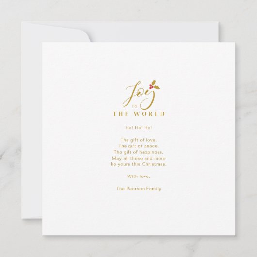 Moderne Elegant Collage 8 Kerstfeest (Achterkant)