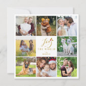 Moderne Elegant Collage 8 Kerstfeest (Voorkant)