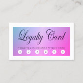 Moderne Elegant Colorful Beauty Loyalty Kaart (Voorkant)