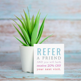 Moderne Elegant Colorful Beauty Salon verwijzings  Aanbevelingskaartje