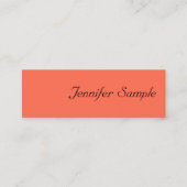 Moderne Elegant Colors Calligraded Script Sjabloon Mini Visitekaartje (Voorkant)