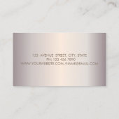 Moderne Elegant Cool Roos Gold, Gold Circles Lotus Visitekaartje (Achterkant)