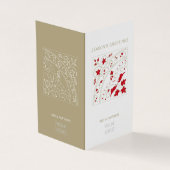 Moderne Elegant Corporate Seasonal Greetings Kaart (Buitenkant)