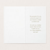 Moderne Elegant Corporate Seasonal Greetings Kaart (Binnenkant ongevouwen)