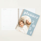Moderne Elegant Custom Family Photo 2023 Calendar Planner (Display)