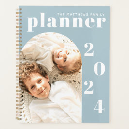 Moderne Elegant Custom Family Photo 2023 Calendar Planner