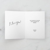 Moderne Elegant Custom Photo Collage Valentijnsdag Kaart (Binnen)