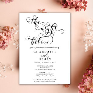 Moderne elegant de nacht voor het repetitief eten kaart