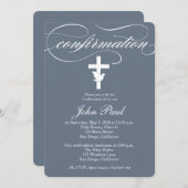 Moderne elegant dove Bevestiging Kaart (Voorkant / Achterkant)