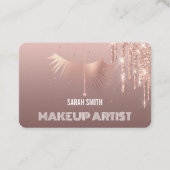 Moderne Elegant druppelt Visitekaartje van gouden  (Voorkant)