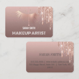 Moderne Elegant druppelt Visitekaartje van gouden 