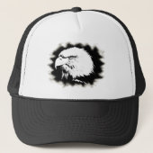 Moderne Elegant Eagle Head Pop Art Sjabloon Trucker Pet (Voorkant)