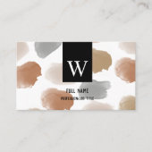 Moderne Elegant Earth Tones Waterverf Professional Visitekaartje (Voorkant)