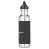 Moderne Elegant Eenvoudig Professioneel Grijs Waterfles (Rechts)