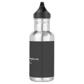 Moderne Elegant Eenvoudig Professioneel Grijs Waterfles (Rechts)