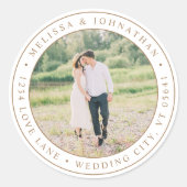 Moderne Elegant Elegant Aangepast label voor retou (Voorkant)