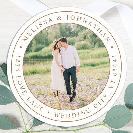 Moderne Elegant Elegant Aangepast label voor retou