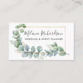 Moderne elegant elegyptus blaast goudvormig visitekaartje (Voorkant)