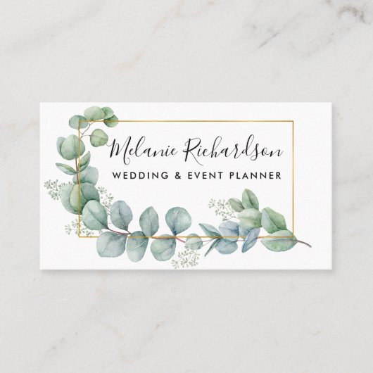 Moderne elegant elegyptus blaast goudvormig visitekaartje (Voorkant)