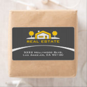 Moderne Elegant Estate Address Label (Insitu)