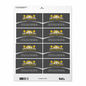 Moderne Elegant Estate Address Label (Full Sheet)