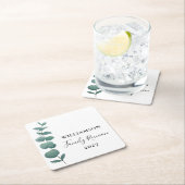 Moderne Elegant Eucalyptus Family Reunion Kartonnen Onderzetters (Insitu)