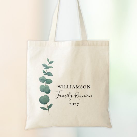 Moderne Elegant Eucalyptus Family Reunion Tote Bag
