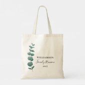 Moderne Elegant Eucalyptus Family Reunion Tote Bag (Achterkant)