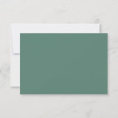 Moderne Elegant Eucalyptus Green White Gold RSVP Kaartje (Achterkant)