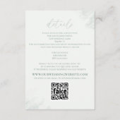 Moderne Elegant Eucalyptus Greenery - QR-code Informatiekaartje (Voorkant)
