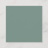 Moderne Elegant Eucalyptus Greenery QR Code Websit Vierkante Visitekaartje (Achterkant)