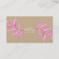 Moderne elegant florroze waterverf kraft