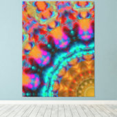 Moderne, elegant gele zwarte vormgeving canvas afd (Insitu (Houten vloer))